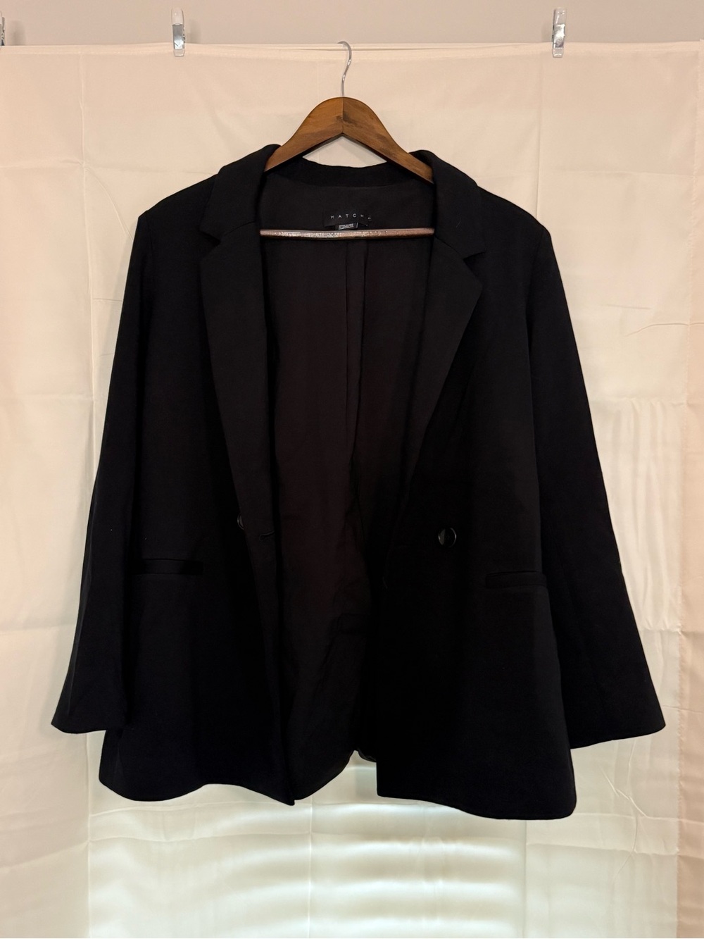 Hatch Maternity Black Women's Relaxed Blazer Jacket
